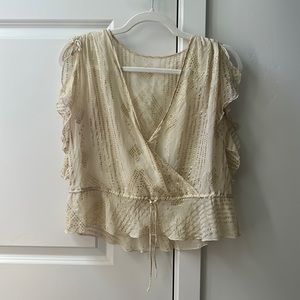 Flowy beige blouse